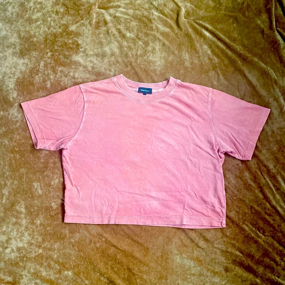 Richer Poorer Relaxed Crop Tee, Color: Russet
